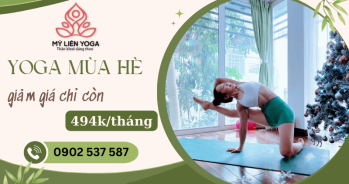 Yoga mùa hè chỉ còn 494k/tháng tại Mỹ Liên Yoga